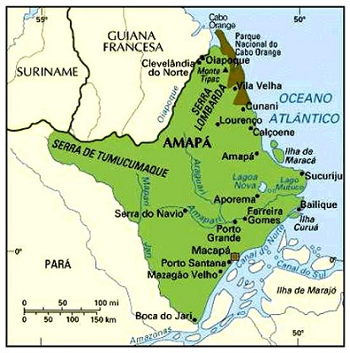 Imagini pentru Amapá state map"